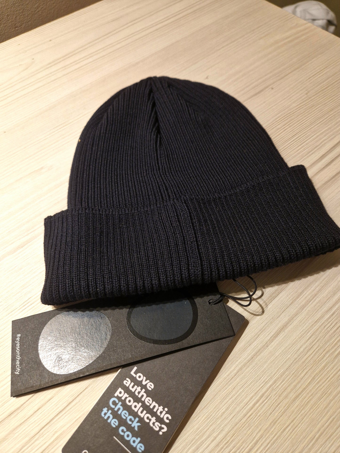 C.P. Company Goggle Beanie - Navy Blue