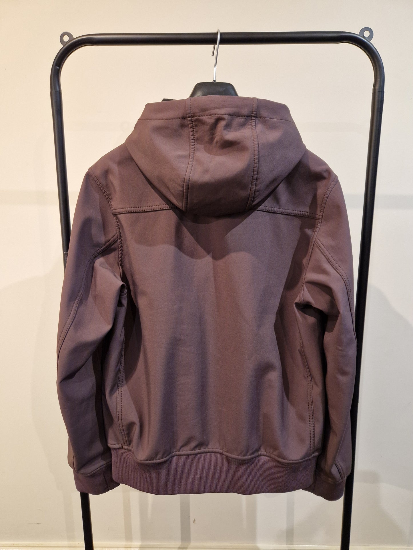 Stone Island Softshell-R Hooded Jacket - Burgundy