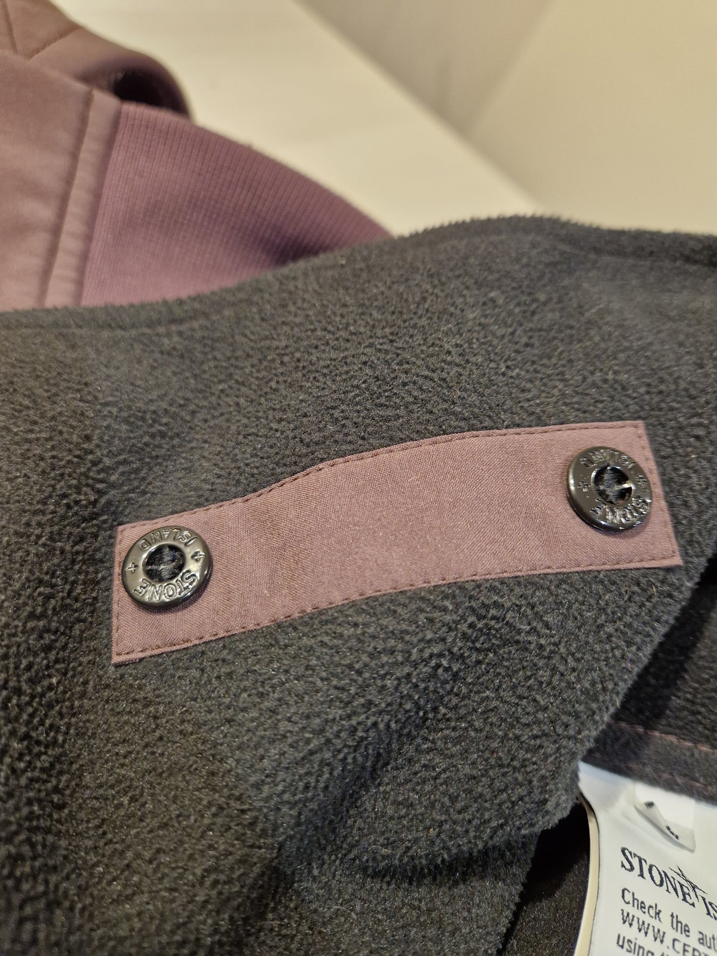 Stone Island Softshell-R Hooded Jacket - Burgundy