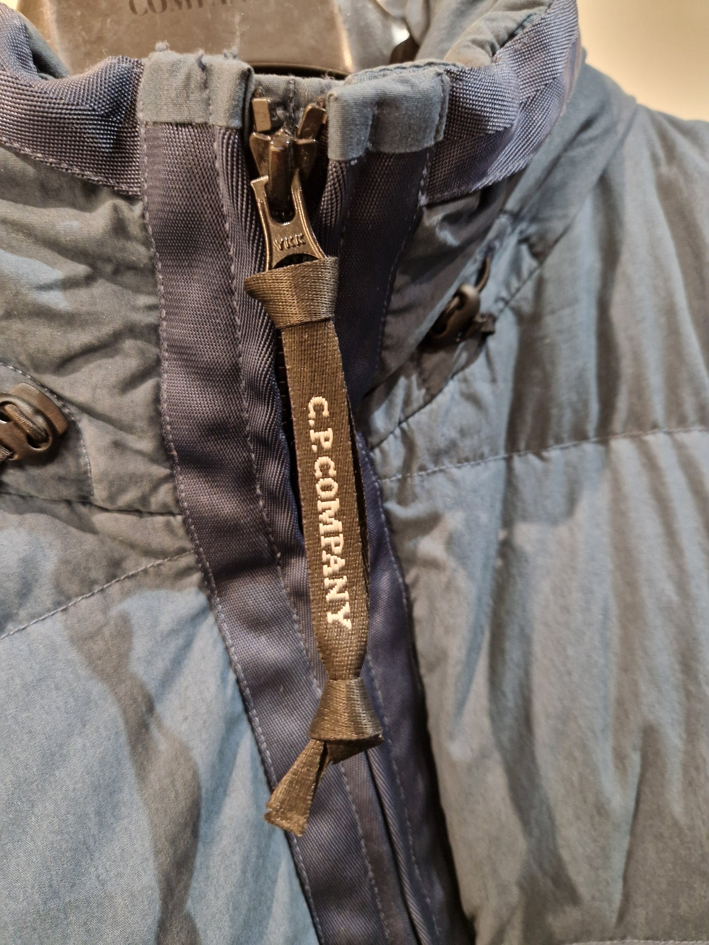 CP Company 50 Fili Padded Hooded Jacket - Ink Blue