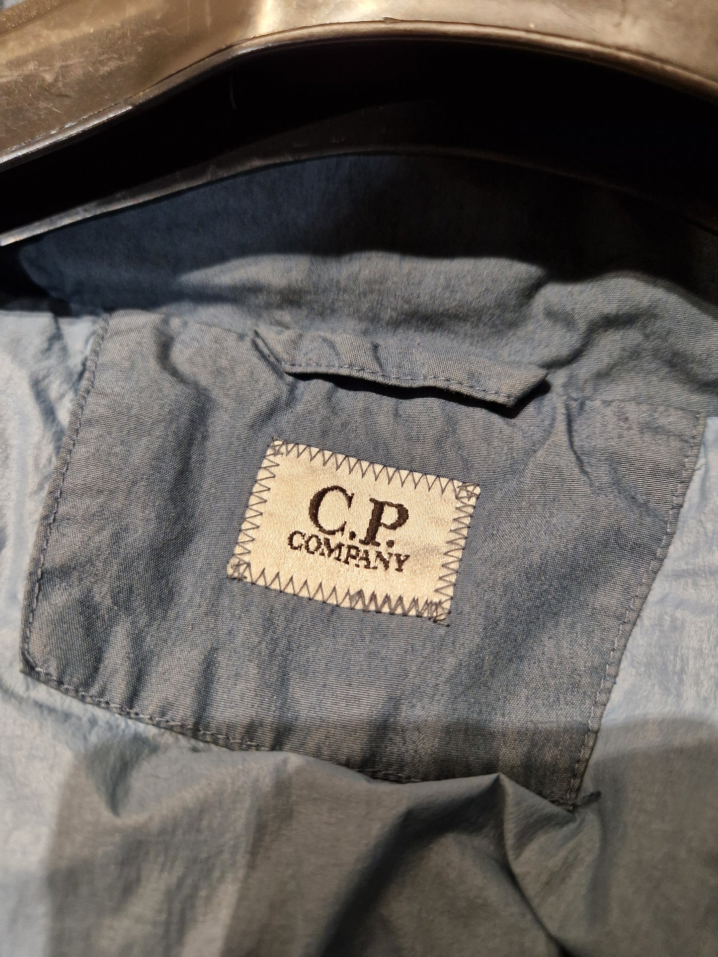 CP Company 50 Fili Padded Hooded Jacket - Ink Blue