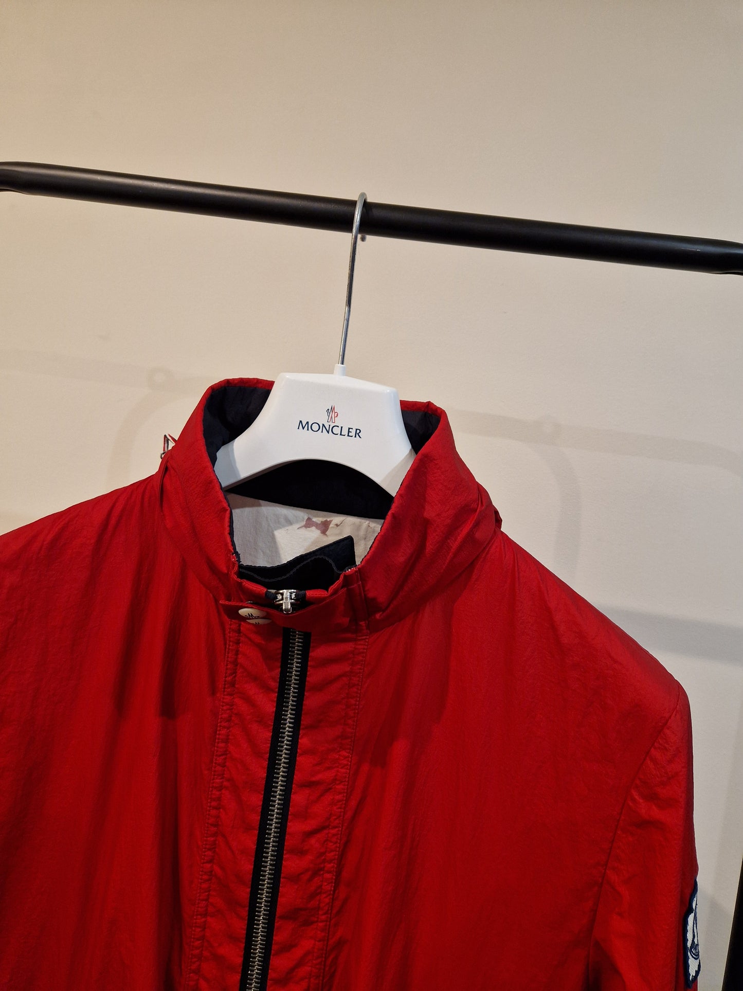 Moncler Lightweight Hooded Jacket - Red