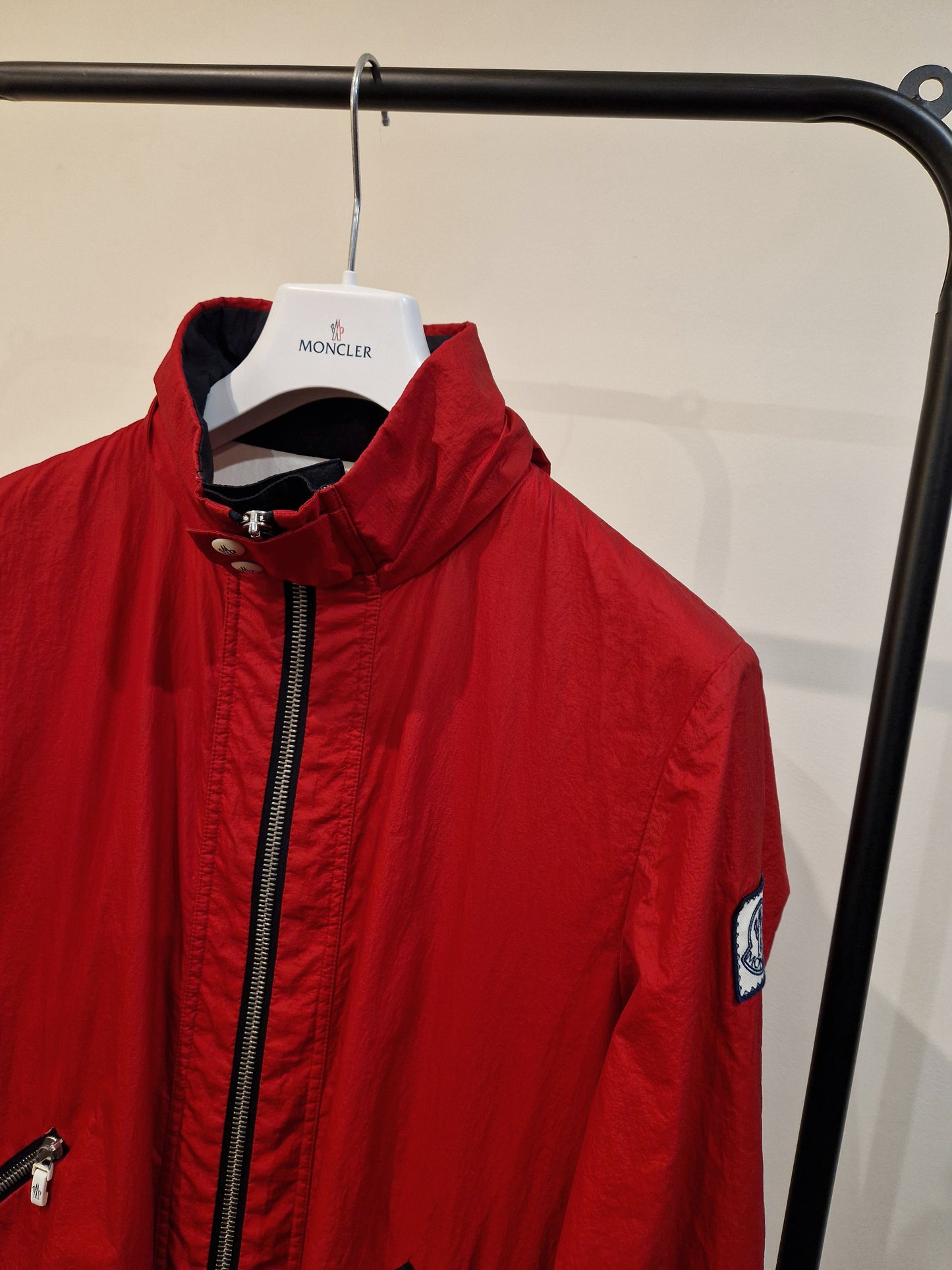 Moncler Lightweight Hooded Jacket - Red
