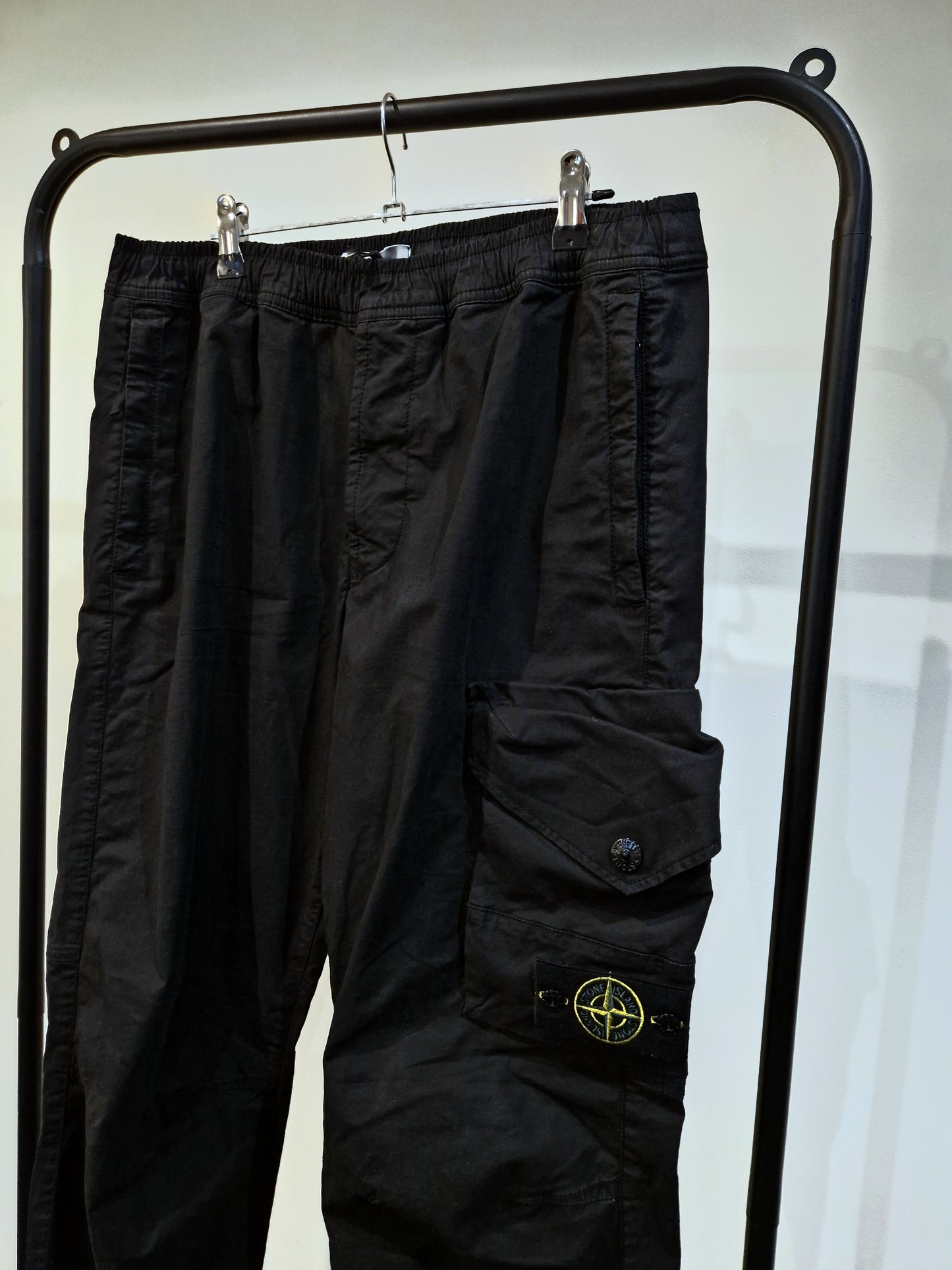 Stone Island RE-T Cargo Pants - Black