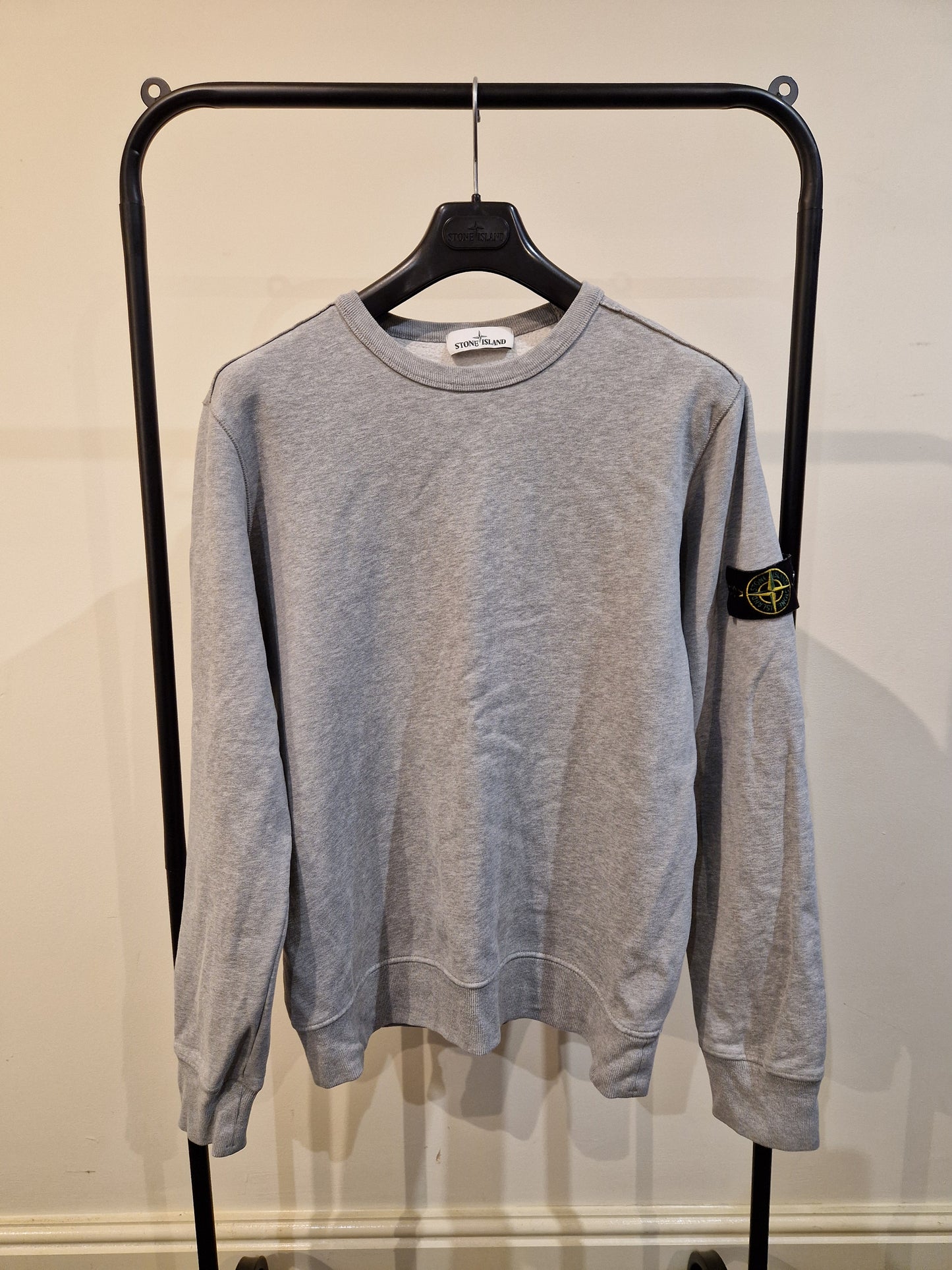 Stone Island Crewneck Fleece Sweatshirt - Grey