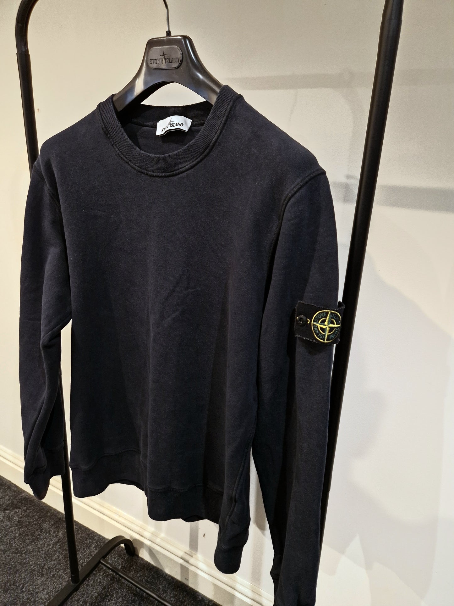 Stone Island Crewneck Dyed Sweatshirt - Navy Blue
