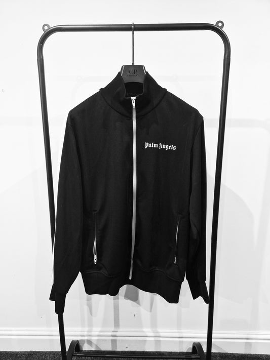 Palm Angels Zip-Through Track Jacket - Black