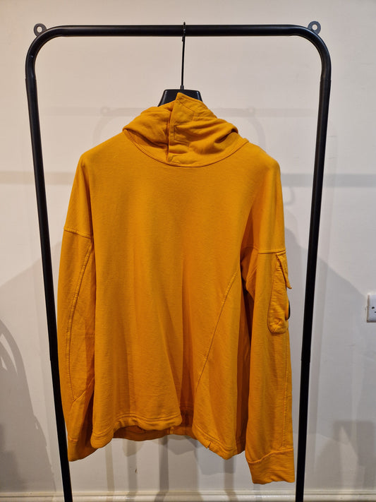 C.P. Company Light Fleece Overhead Hoodie - Desert Sun