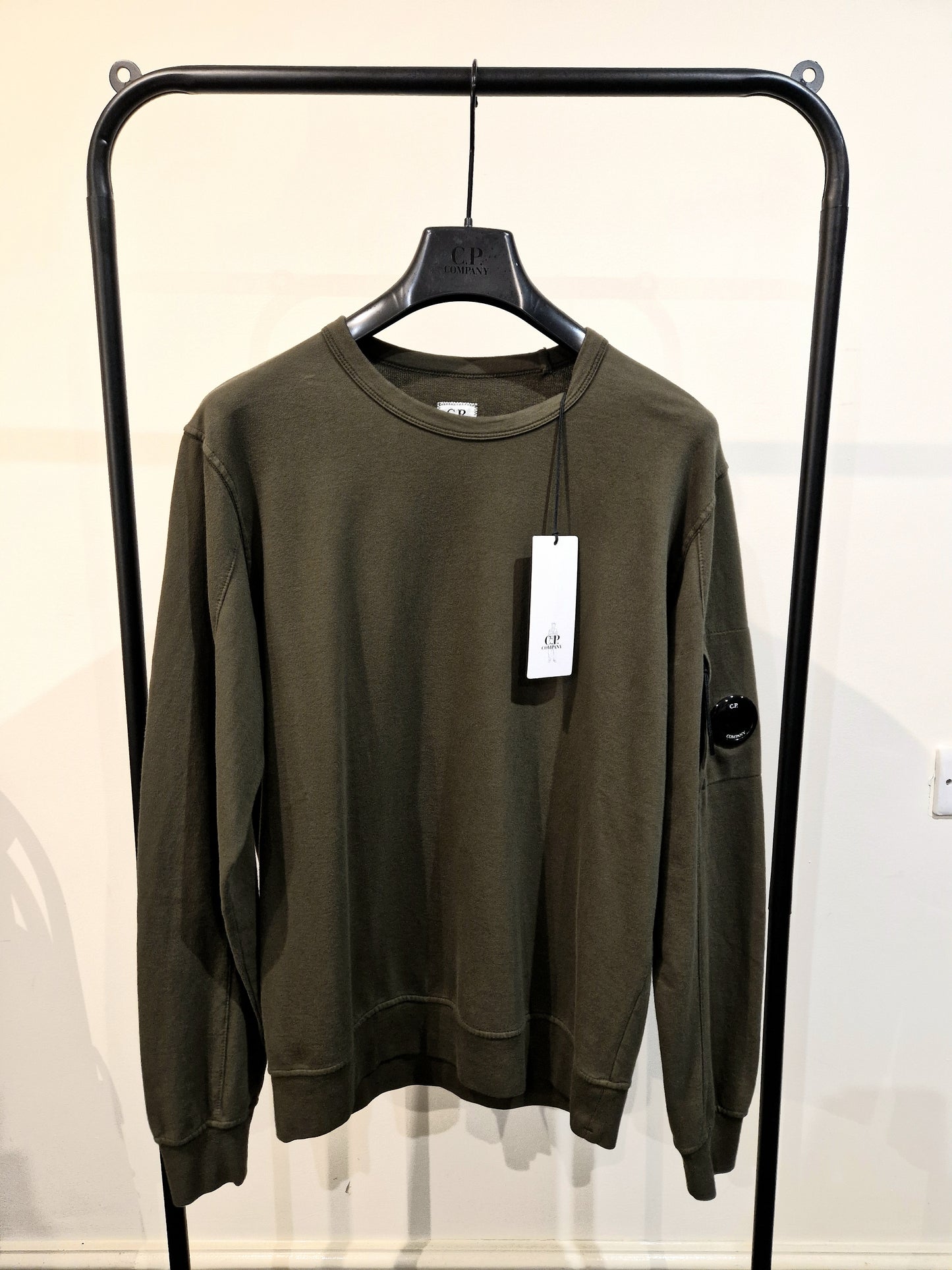 C.P. Company Light Fleece Lens Sweatshirt - Ivy Green