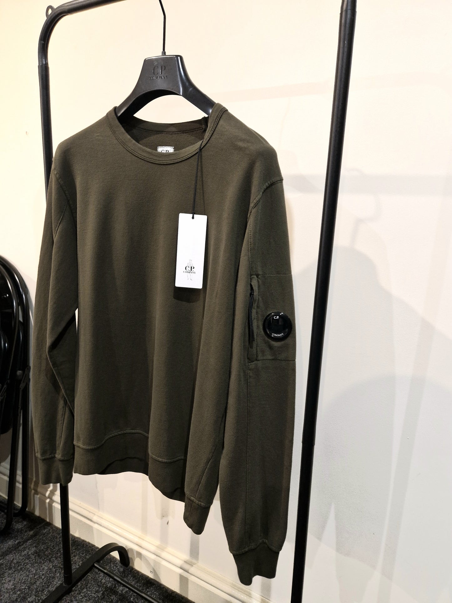 C.P. Company Light Fleece Lens Sweatshirt - Ivy Green