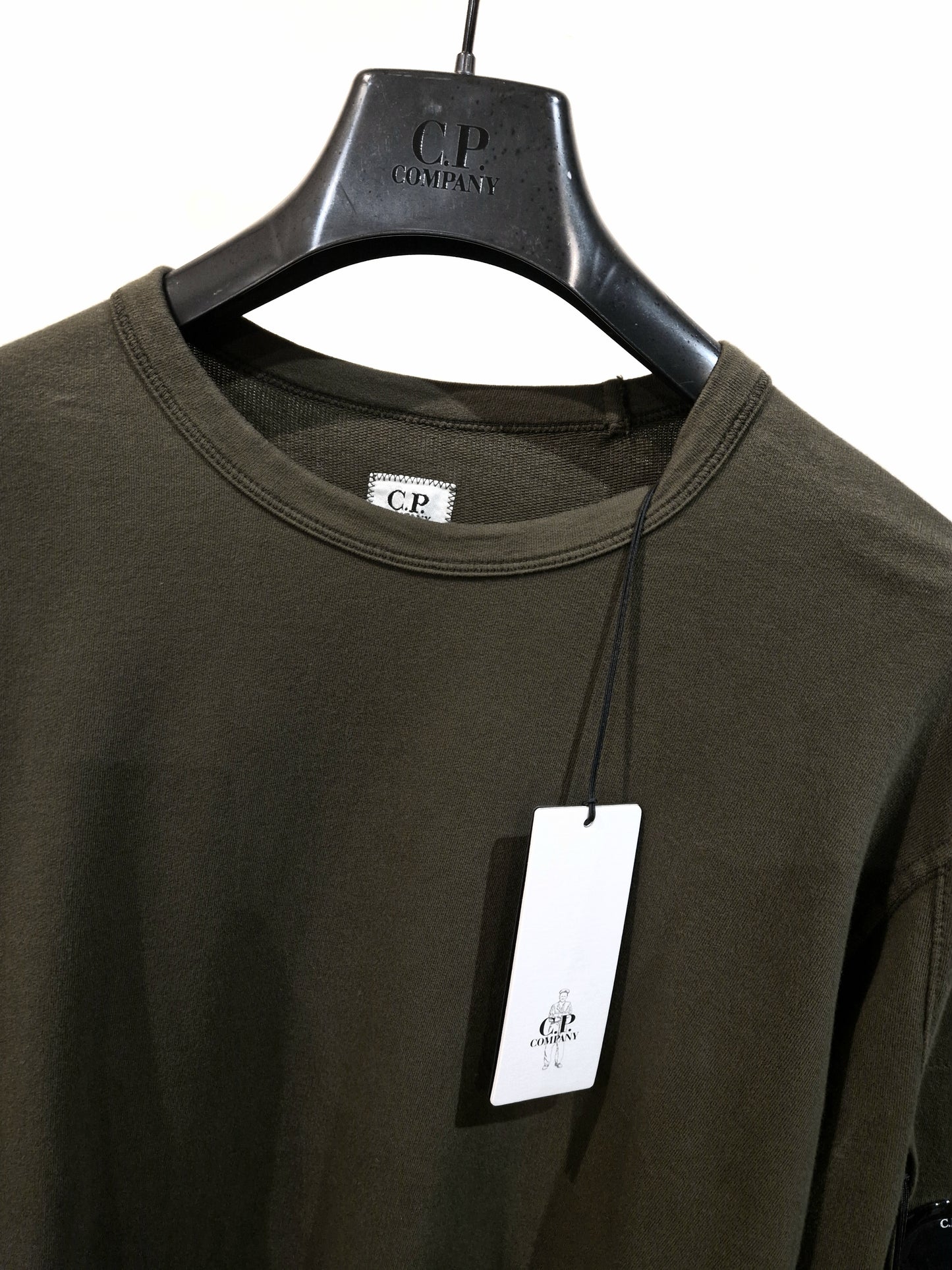 C.P. Company Light Fleece Lens Sweatshirt - Ivy Green