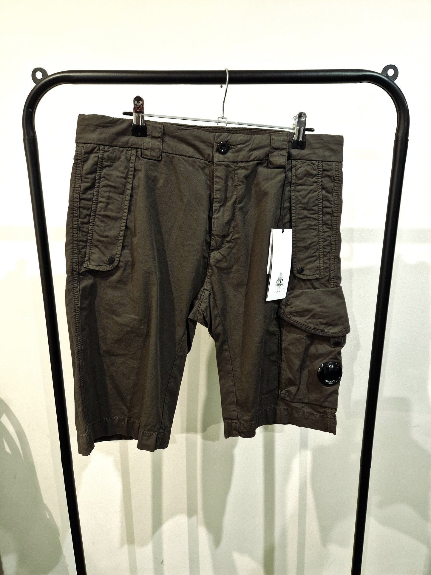 C.P. Company Twill Stretch Cargo Shorts - Ivy Green