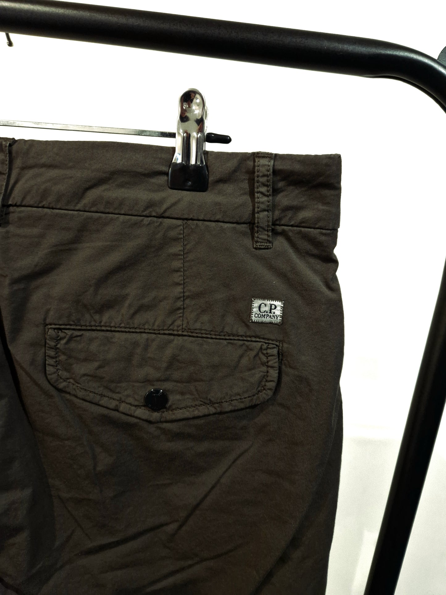 C.P. Company Twill Stretch Cargo Shorts - Ivy Green
