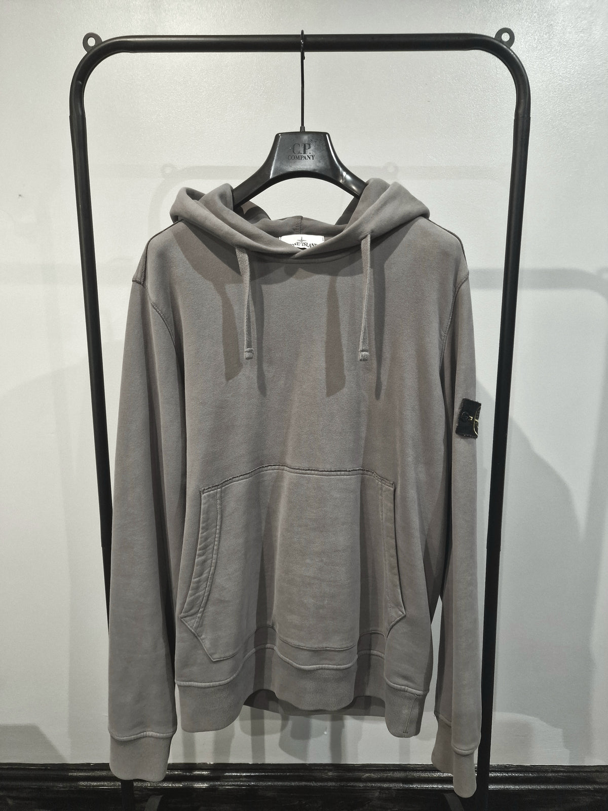 Stone Island Overhead Hooded Sweatshirt - Olive Green