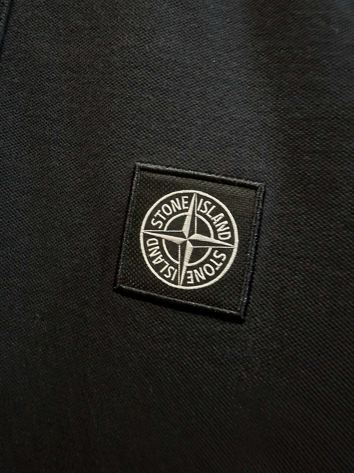 Stone Island Patch Logo Polo Shirt - Navy Blue