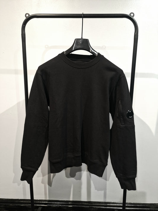 C.P. Company Diagonal Raised Fleece Sweatshirt - Black