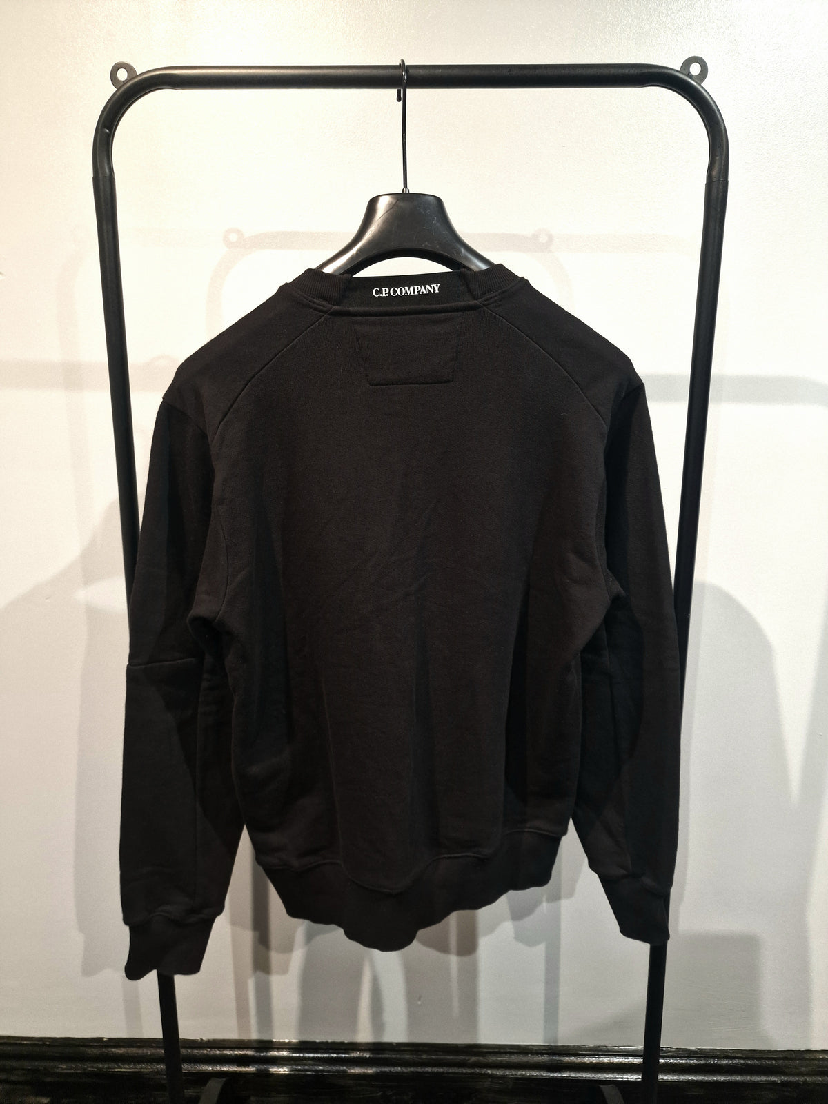 C.P. Company Diagonal Raised Fleece Sweatshirt - Black
