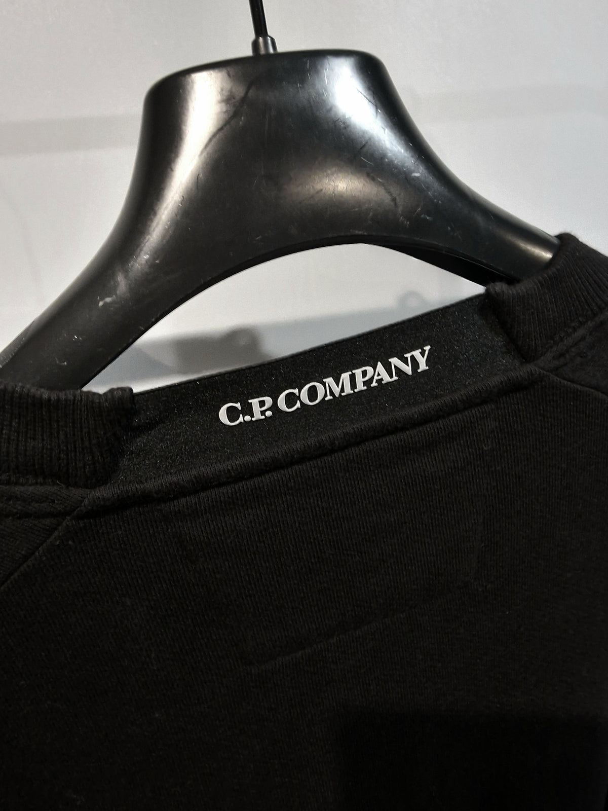 C.P. Company Diagonal Raised Fleece Sweatshirt - Black