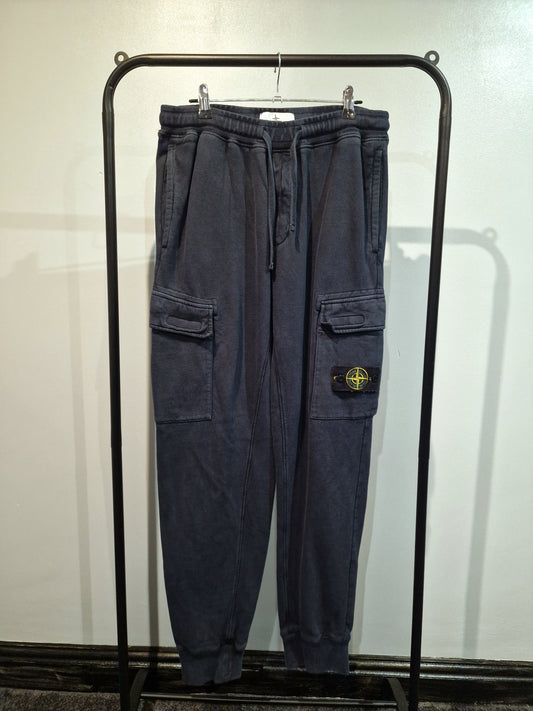 Stone Island Fleece Jogging Bottoms - Navy Blue