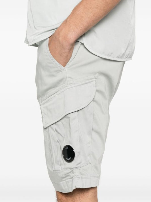 C.P. Company Stretch Sateen Cargo Shorts - Blue Fox