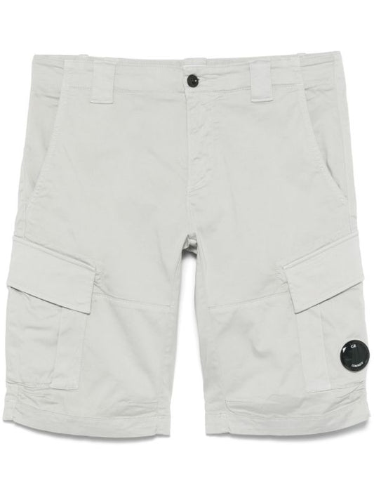 C.P. Company Stretch Sateen Cargo Shorts - Blue Fox