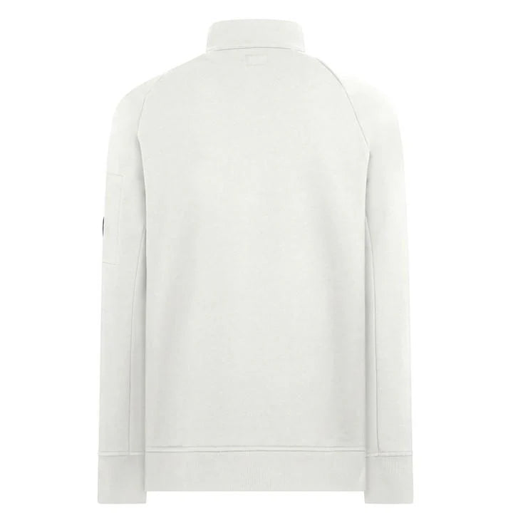 C.P. Company 1/4 Zip Sweatshirt - White