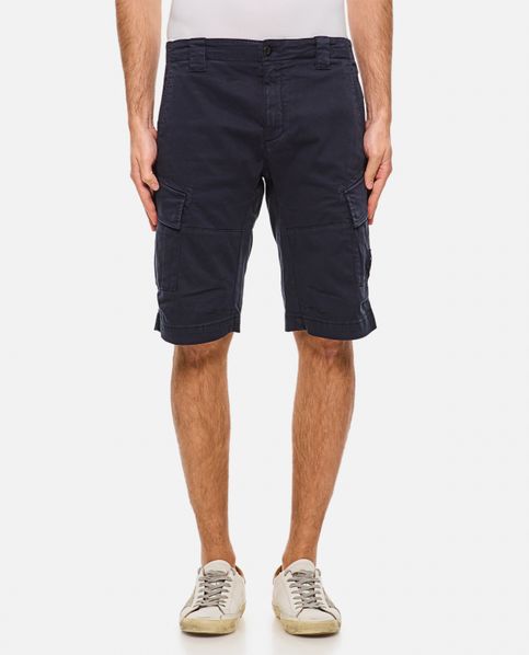 C.P. Company Stretch Bermuda Cargo Shorts - Navy Blue
