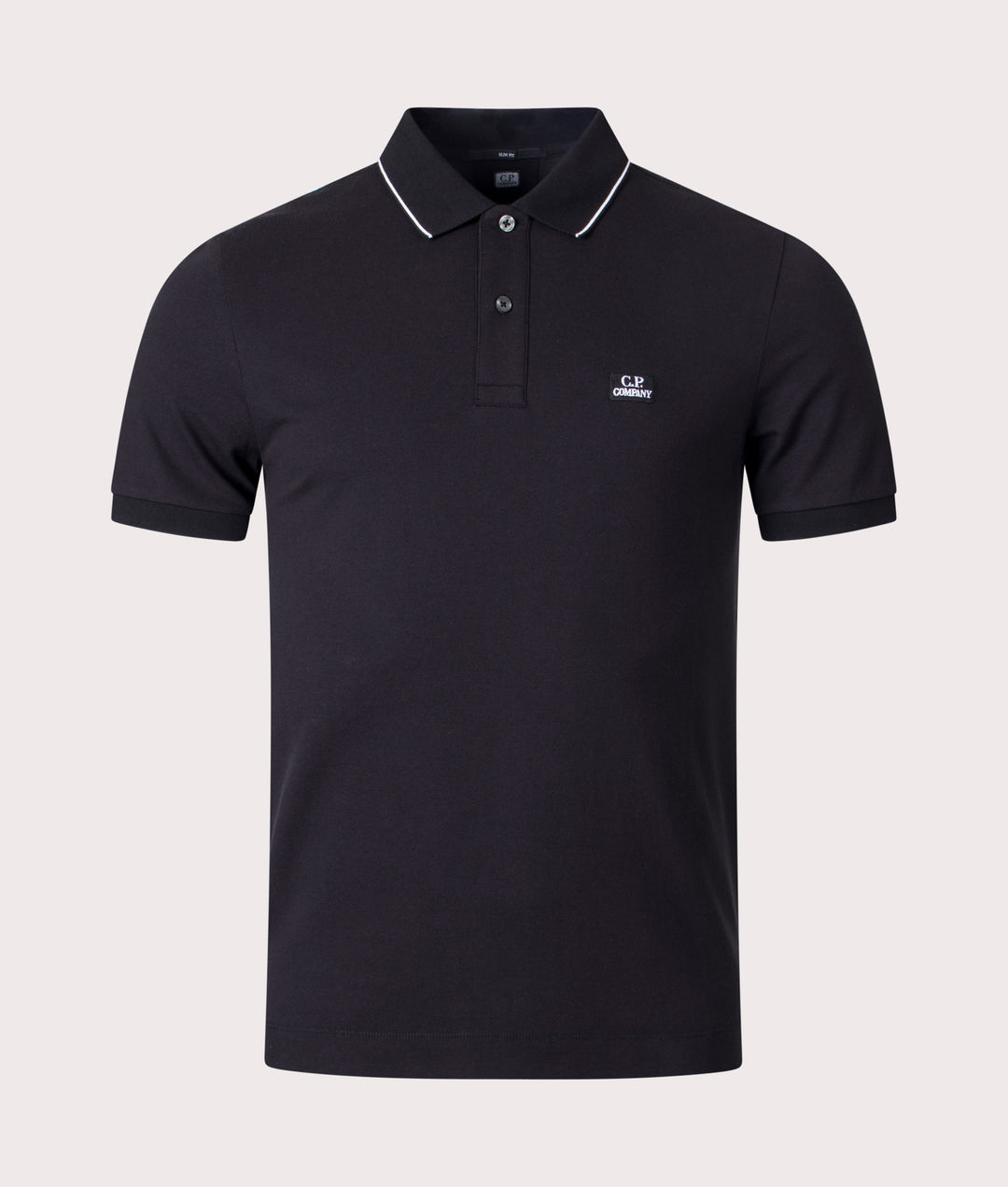 C.P. Company Slim Fit Polo Shirt - Black