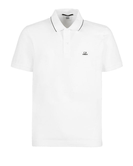 C.P. Company Slim Fit Polo Shirt - White