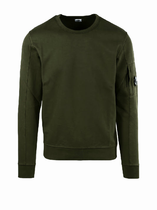 C.P. Company Light Fleece Lens Sweatshirt - Ivy Green