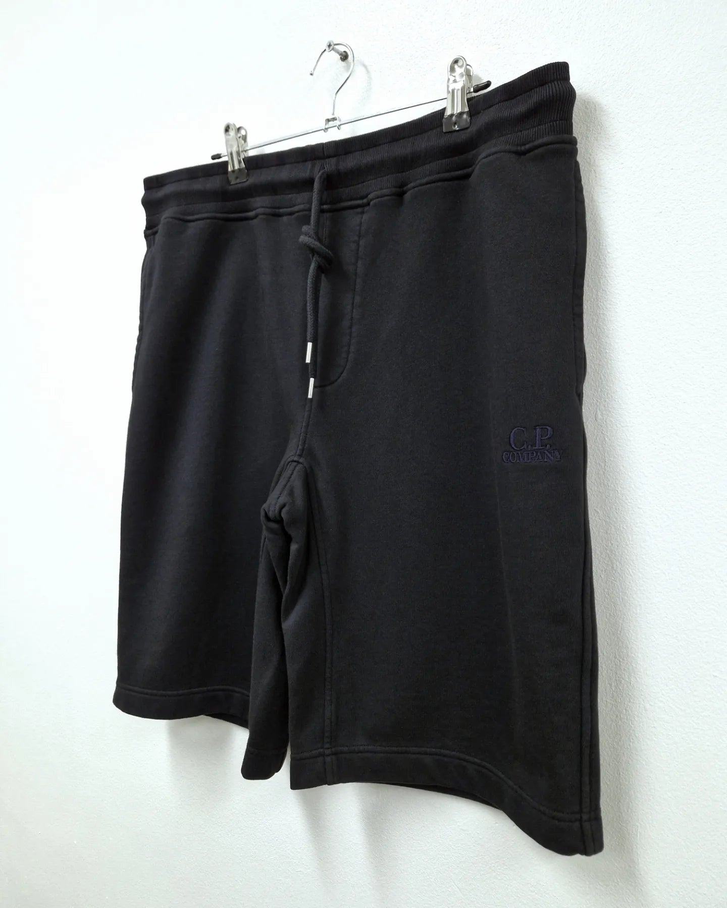 C.P. Company Fleece Jogging Shorts - Navy Blue