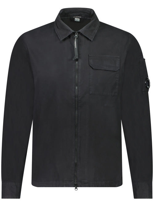 C.P. Company Gabardine Overshirt - Black