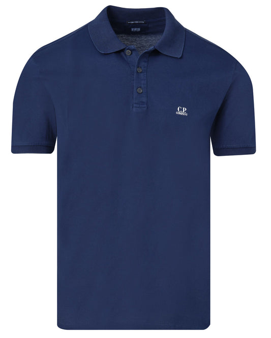 C.P. Company Mercerized Polo Shirt - Medieval Blue